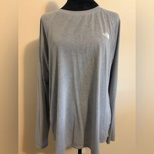 The North Face Light Gray Long Sleeve Top